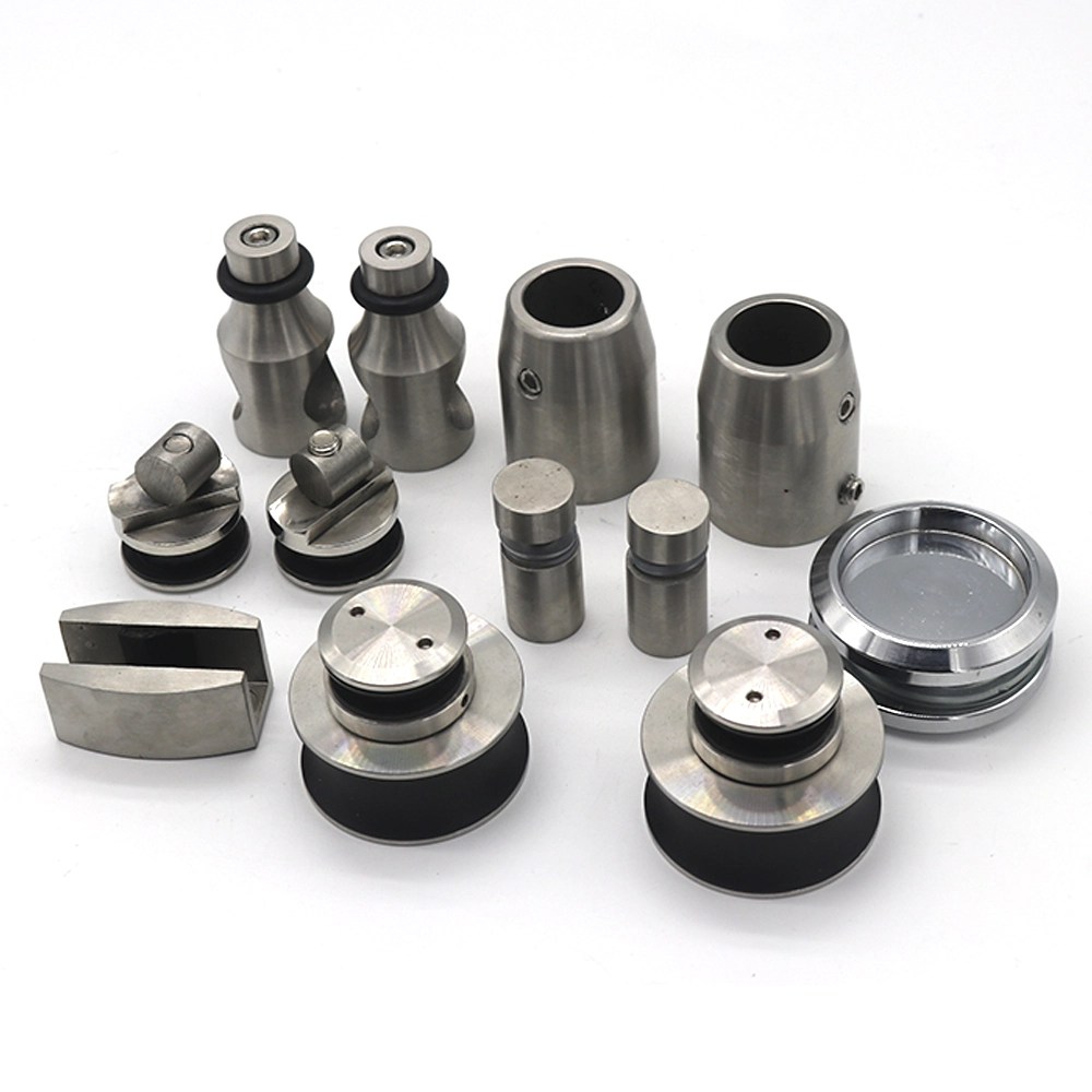 Ally Hardware bathroom sliding glass door hardware for 25mm round tube