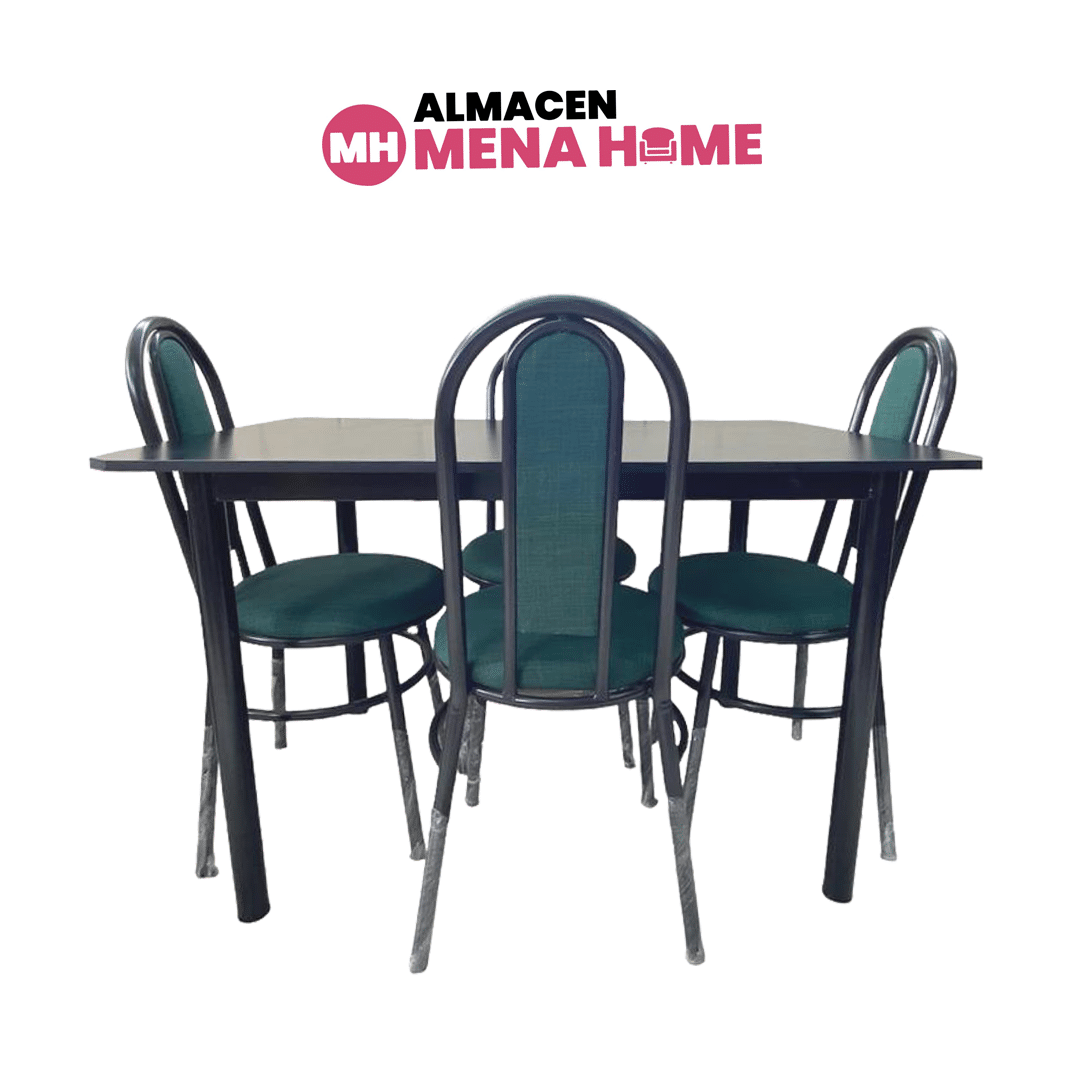 COMEDOR FLORENCIA 4P VERDE Almacen Mena Home