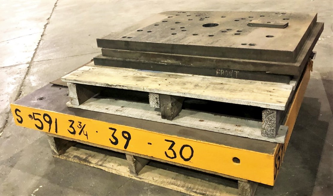 39" x 30" Solid Bolster Plate for Sale 3.75" Thick (S591)