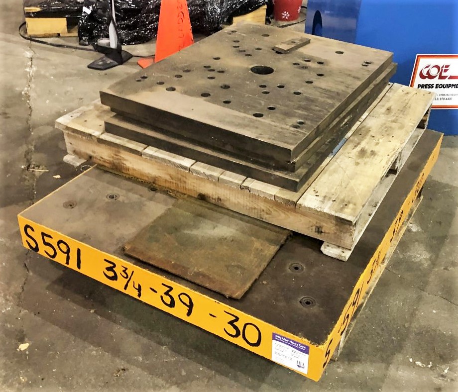 39" x 30" Solid Bolster Plate for Sale 3.75" Thick (S591)