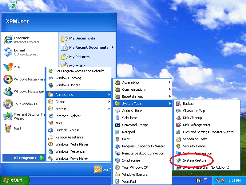 How to create a System Restore point in Windows XP Almost Painless