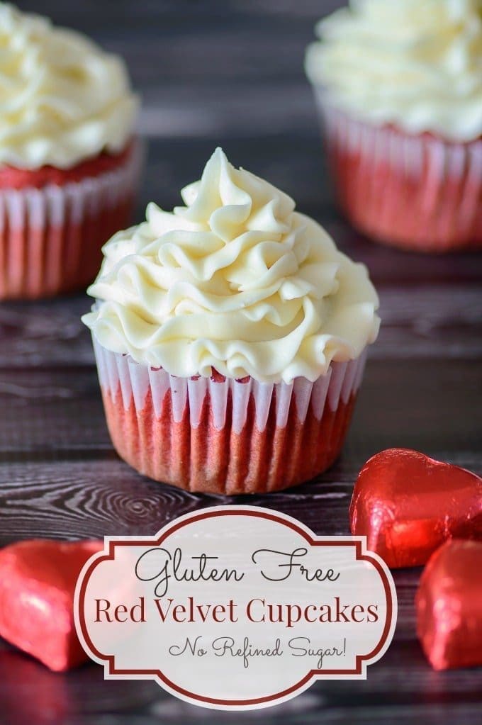 Gluten Free Red Velvet Cupcakes (No Refined Sugar