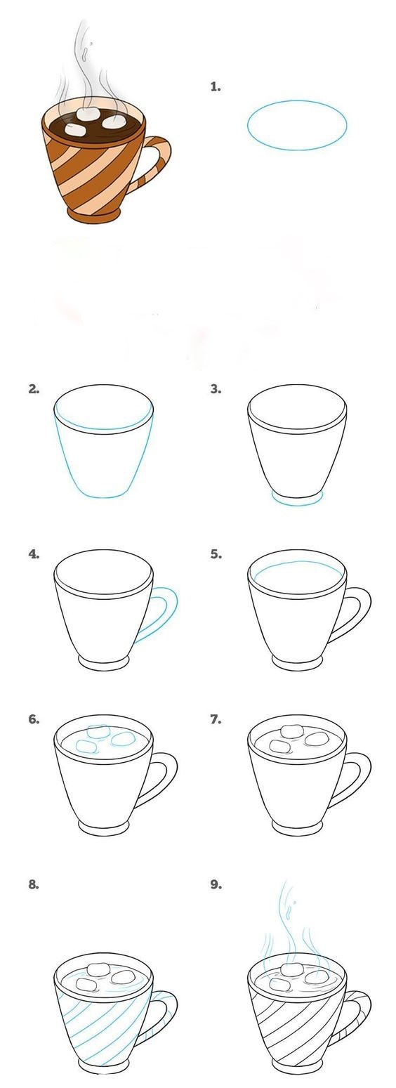 رسم سهل للأطفال بالخطوات المُحيط