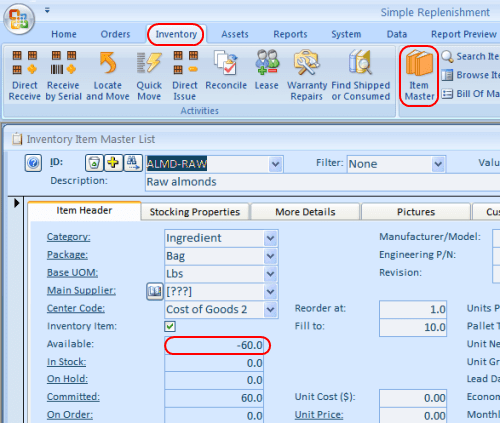 Almyta Inventory Software. Finished Goods and Raw