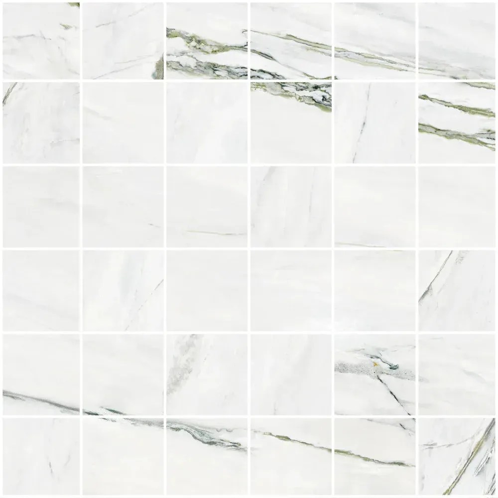 Calacatta Green 2x2 Matte Porcelain Mosaic Tile