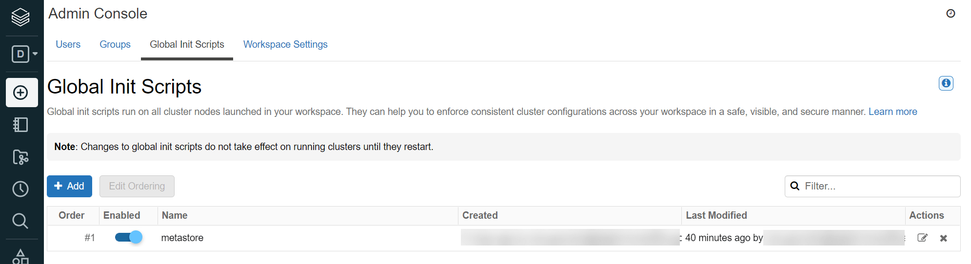 Databricks Setting up Custom External Hive Metastore in Azure using