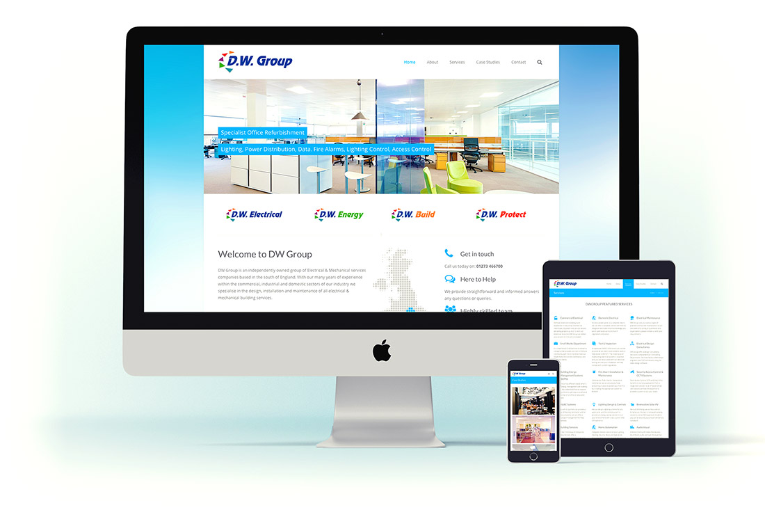 Website Design for DWGroup Web Design Brighton