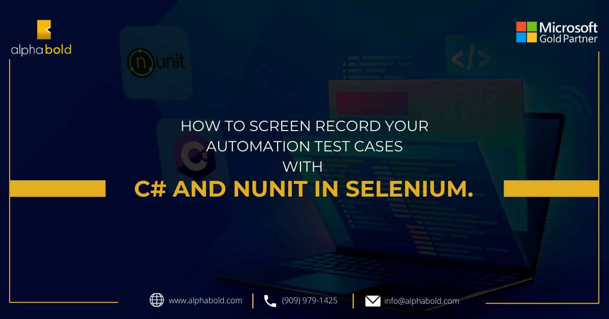 How to screen record your automation test cases with C and
