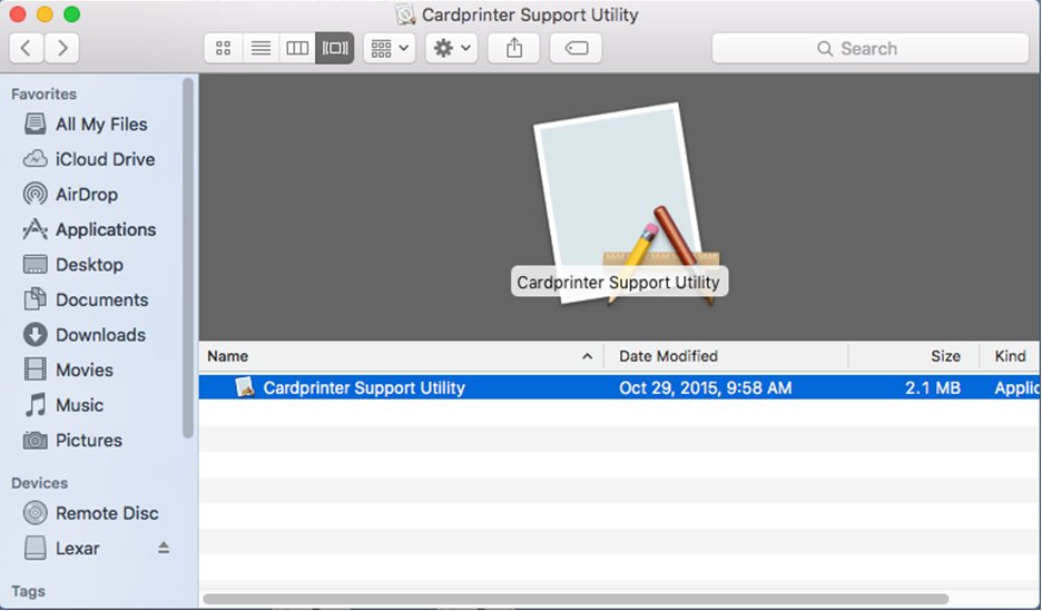 A guide to cleaning a Magicard Pronto card printer on Mac O/S from