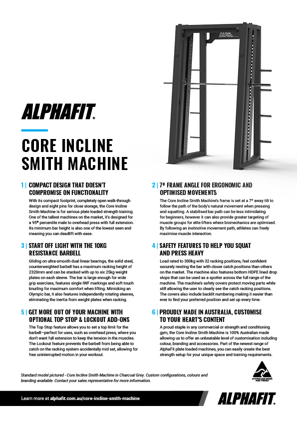 Core Incline Smith Machine AlphaFit