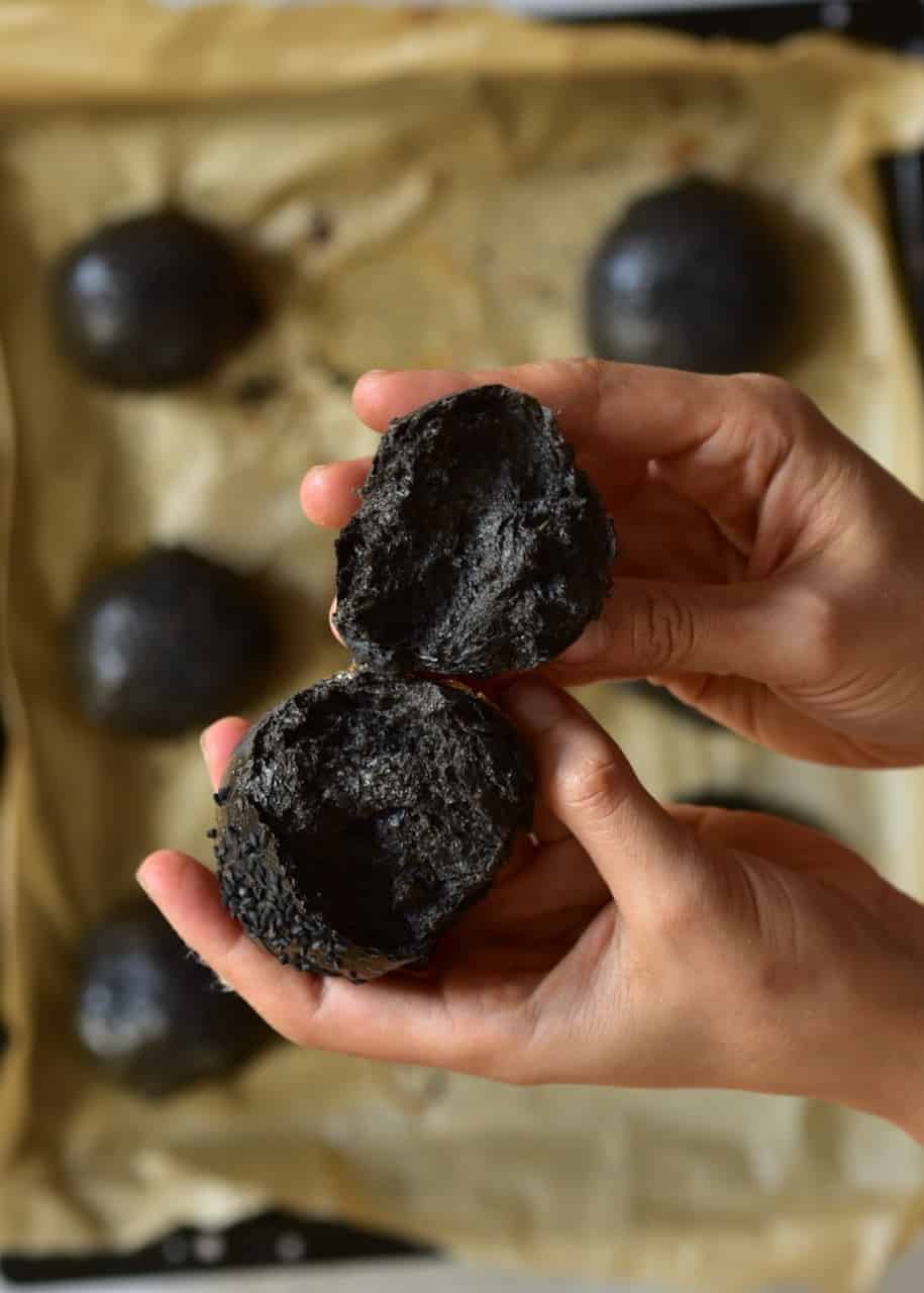 Natural Squid Ink Black Burger Buns Alphafoodie