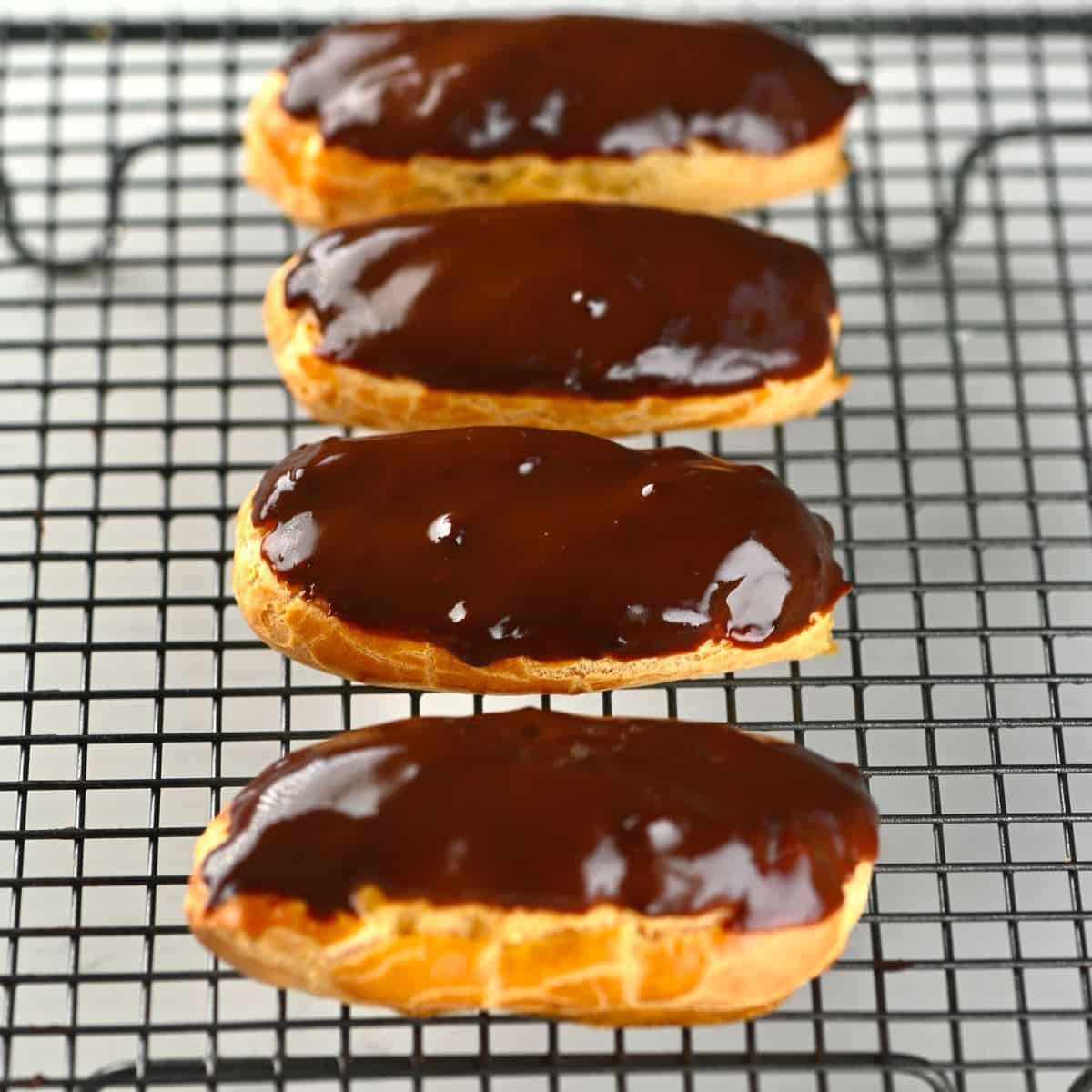 Simple Eclairs (Three Ways) Alphafoodie