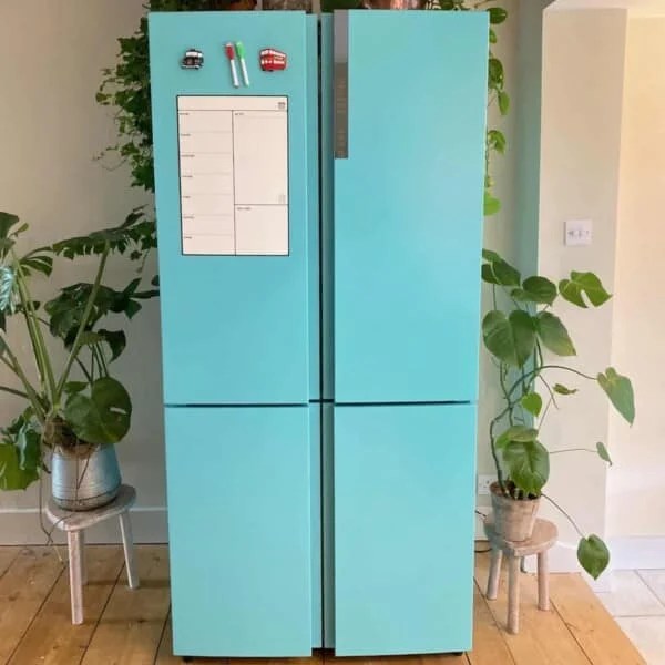 How to Paint a Refrigerator (Lowbudget Retro Refrigerator) Alphafoodie