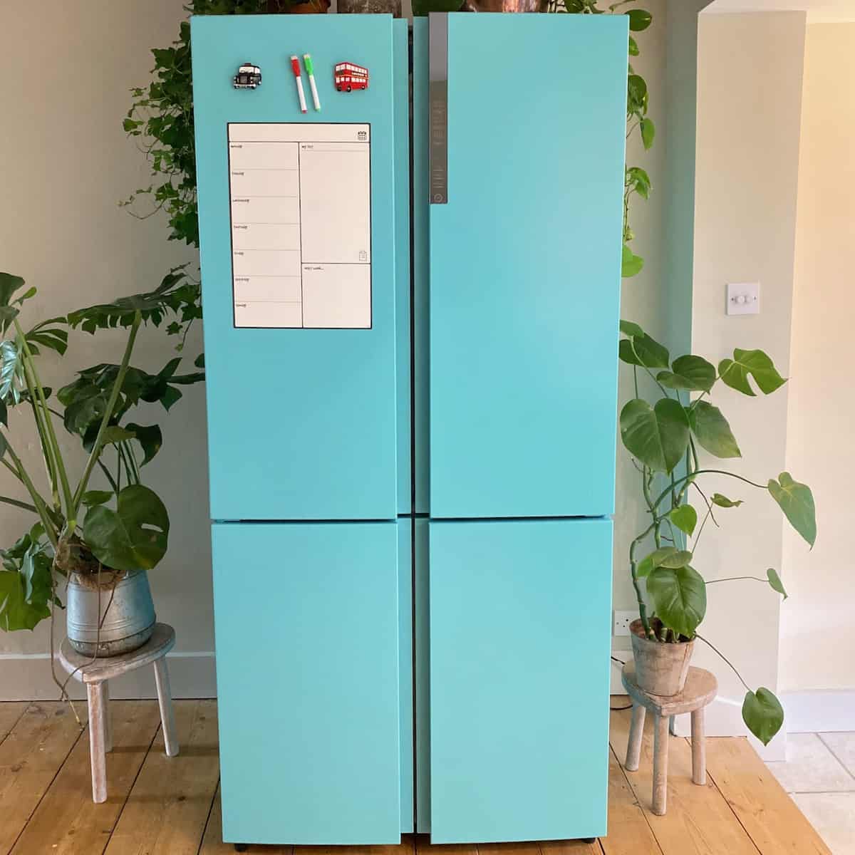 How to Paint a Refrigerator (Lowbudget Retro Refrigerator) Alphafoodie