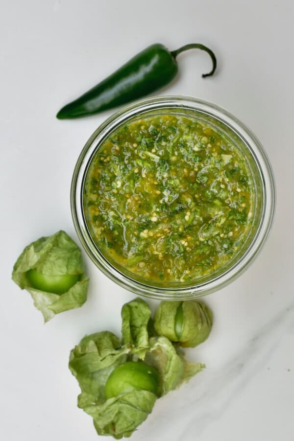 Tomatillo Green Chili Salsa (Salsa Verde) Alphafoodie