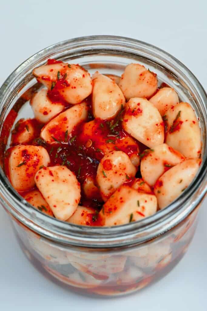 How to Make Pickled Garlic (Plain and TikTok Spicy Pickled Garlic)