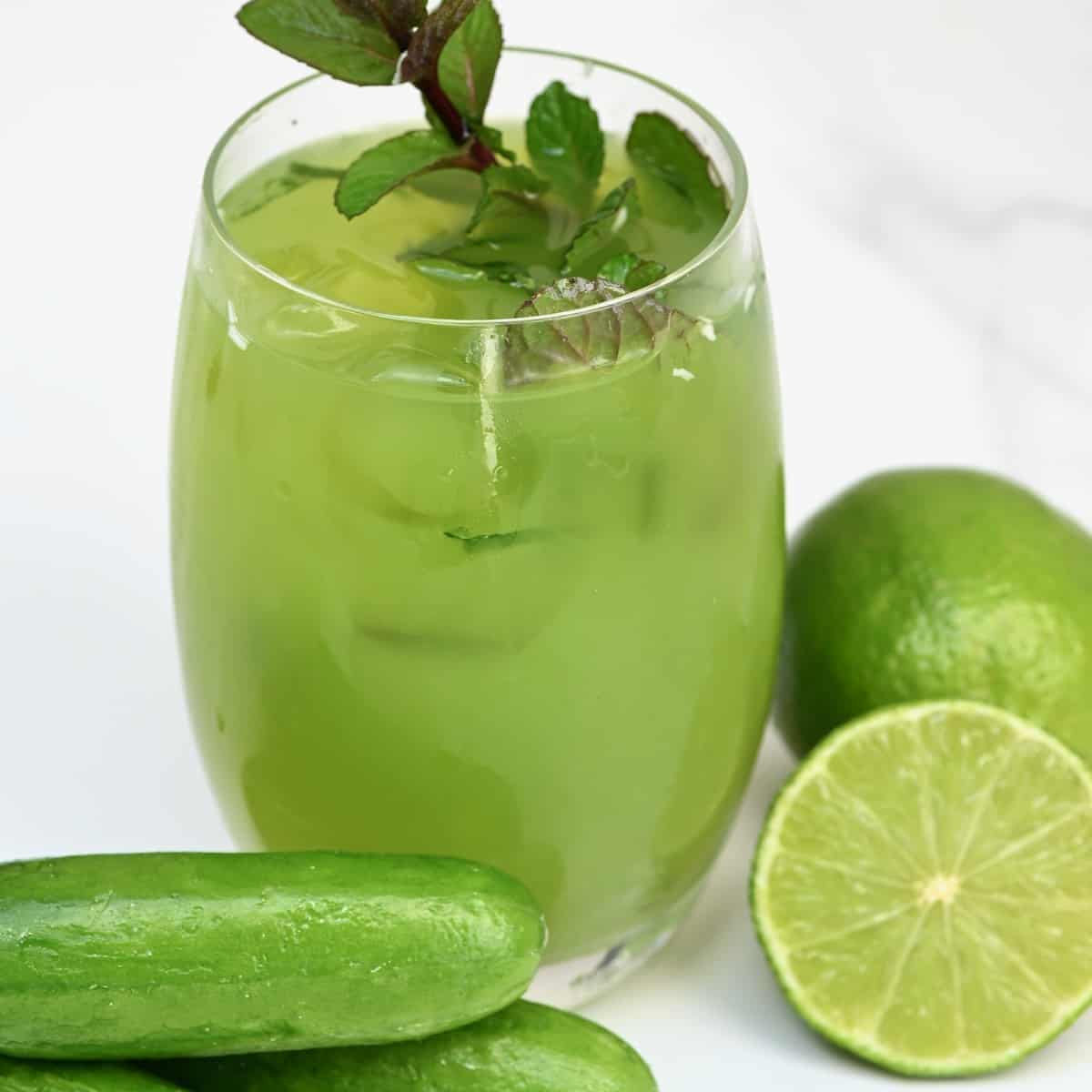 How to Make Cucumber Lemonade / Limeade Recipe Cart