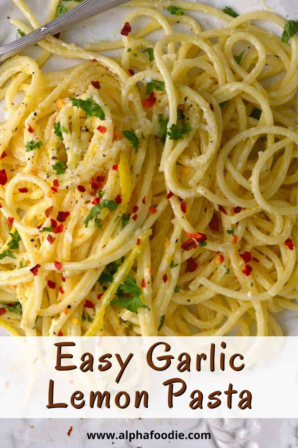 Easy Garlic Lemon Pasta (Pasta al Limone) Alphafoodie