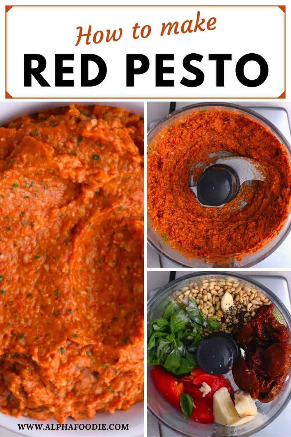 SunDried Tomato Pesto (Pesto Rosso Red Pesto) Alphafoodie