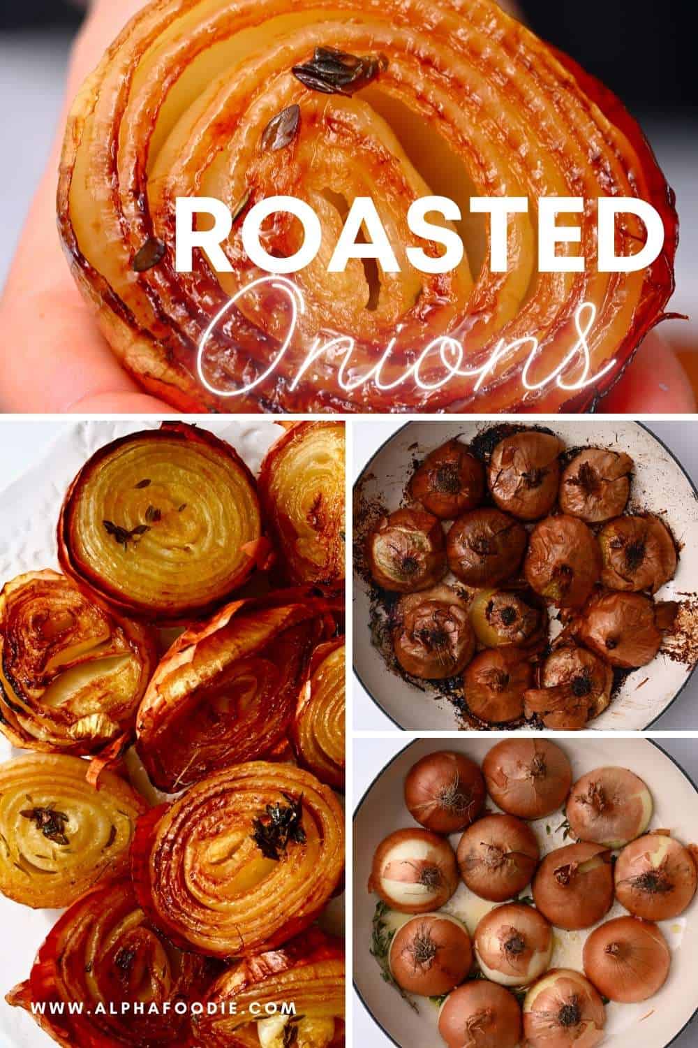 Simple Roasted Onions (Halved, Whole, Quartered) Alphafoodie