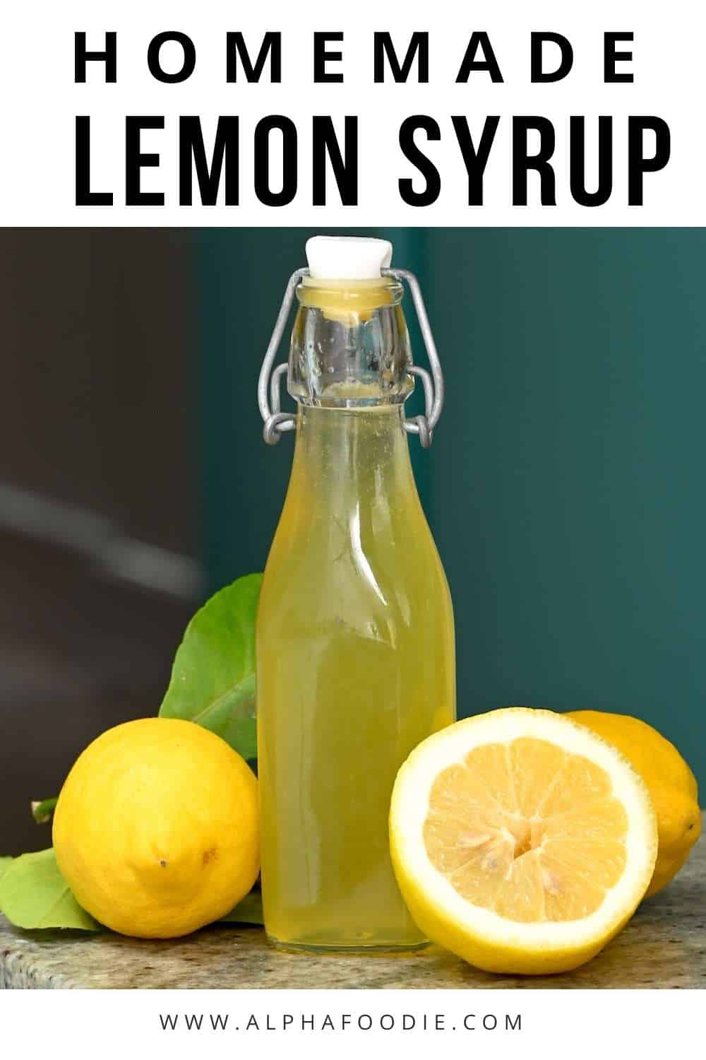 Lemon Simple Syrup Alphafoodie