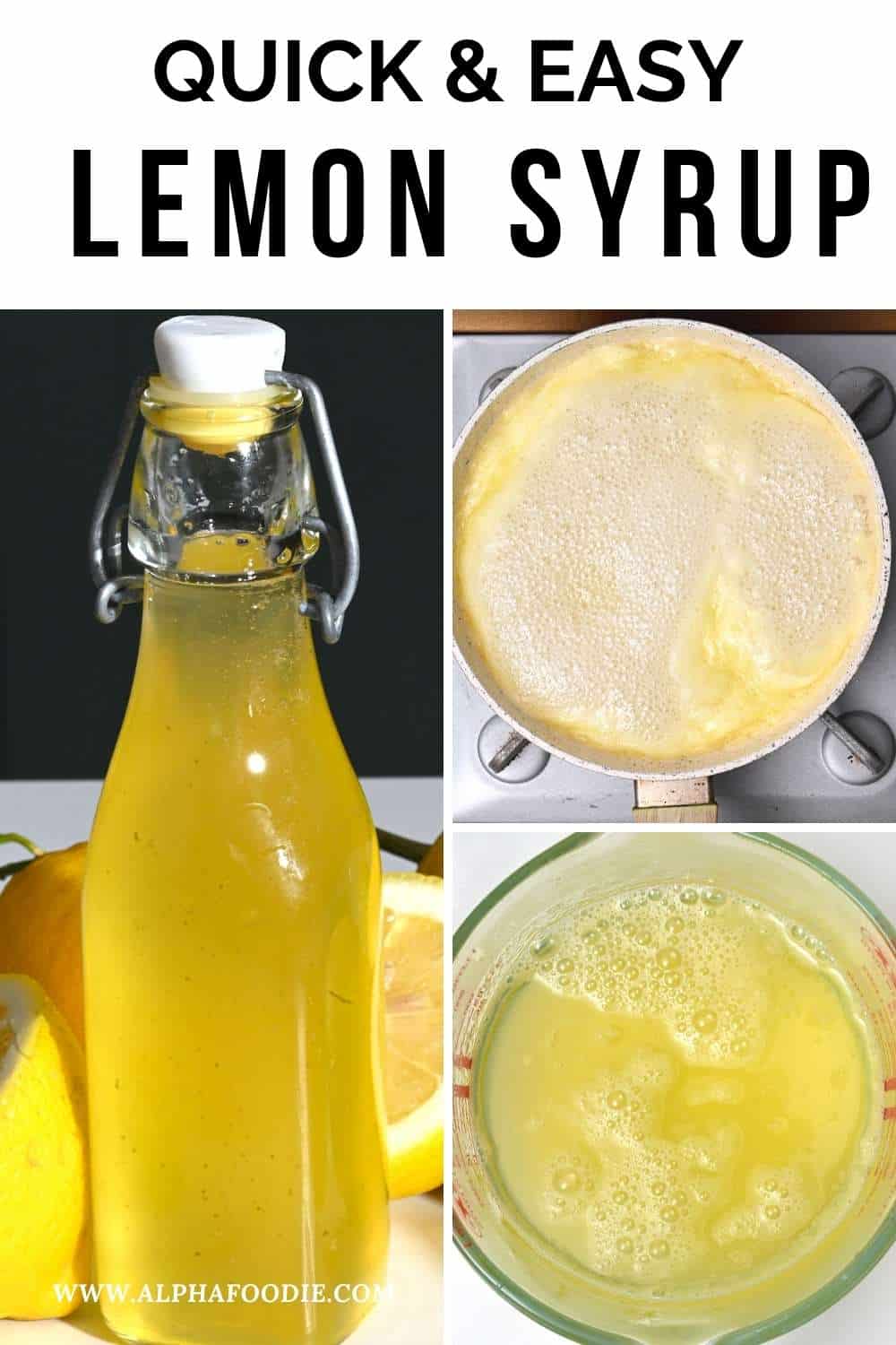 Lemon Simple Syrup Alphafoodie