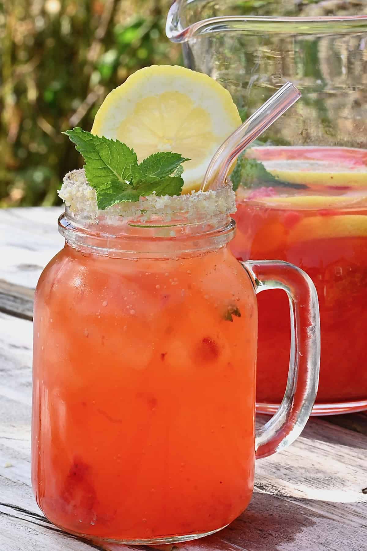 Pitcher Of Pink Lemonade