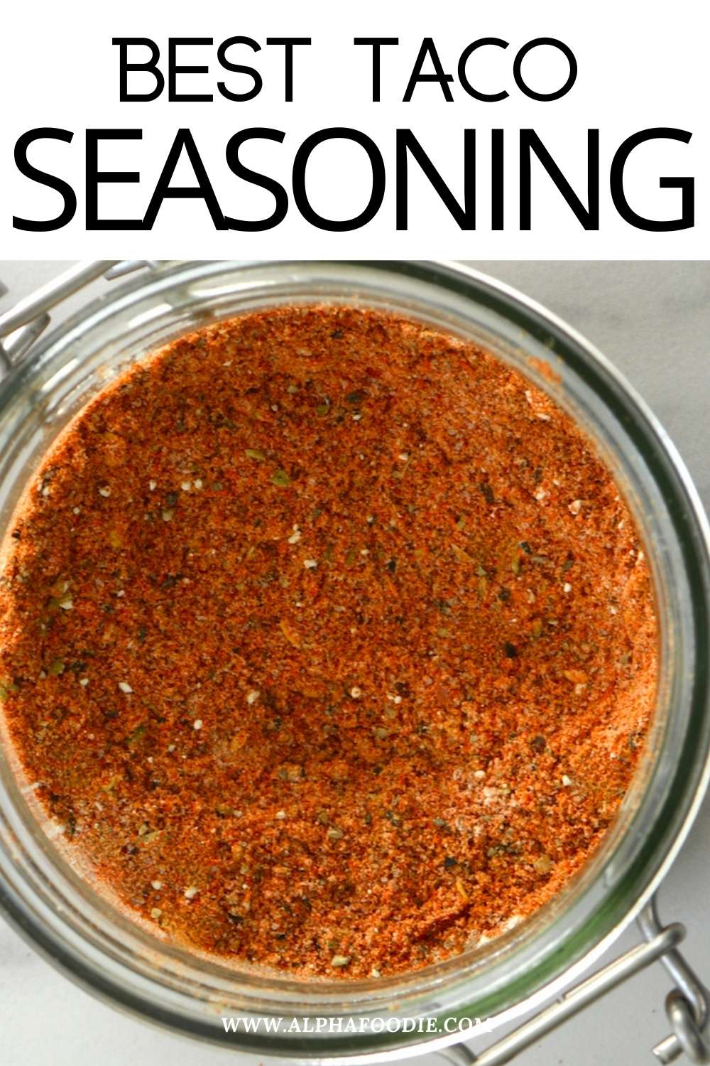 Authentic Taco Seasoning Spice Alphafoodie