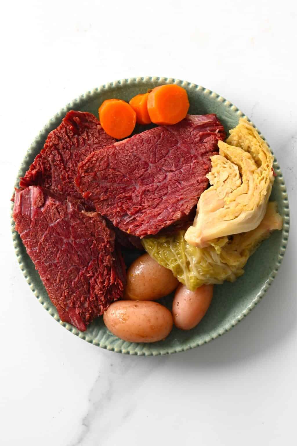 Instant Pot Corned Beef and Cabbage Alphafoodie