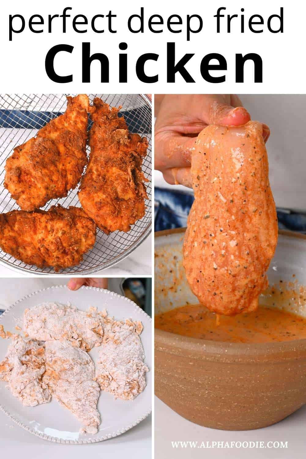 Crispy Fried Chicken Breast Alphafoodie