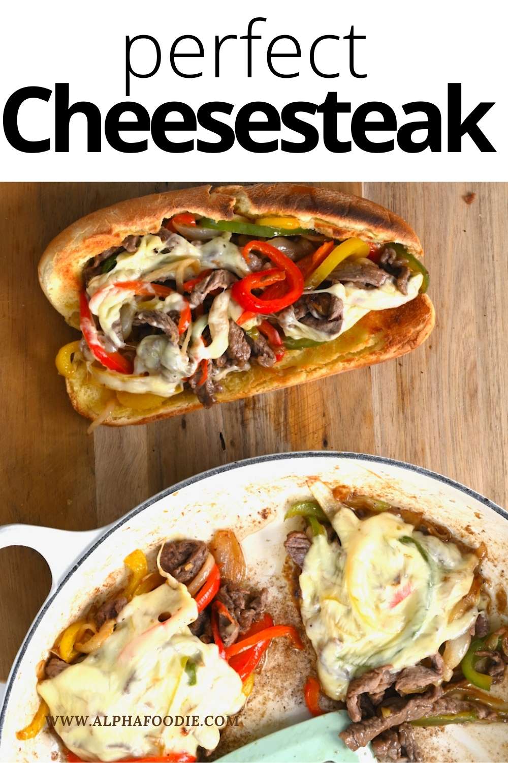 Authentic Philly Cheesesteak Sandwich Alphafoodie