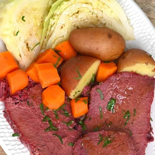 Instant Pot Corned Beef and Cabbage Alphafoodie