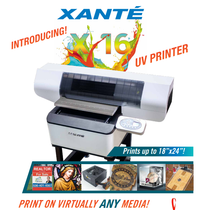 Xante X16 Printer Print on a variety of media AlphaGraphics Oceanside