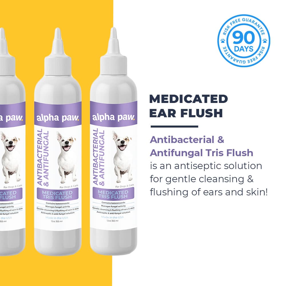 Antibacterial & Antifungal Medicated Ear Flush Alpha Paw
