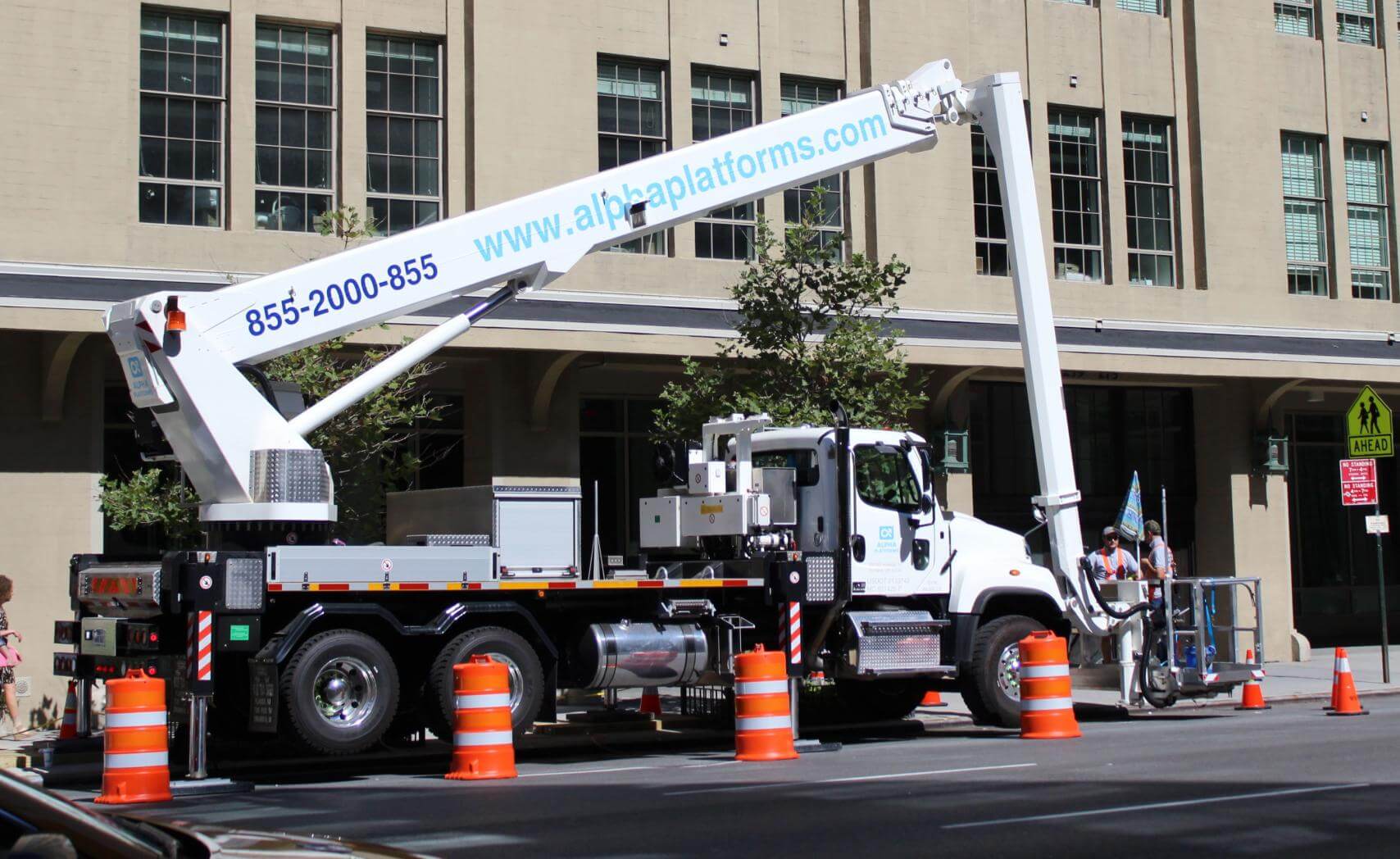 Boom Lift Rental with Operator Operated Rentals Alpha Platforms