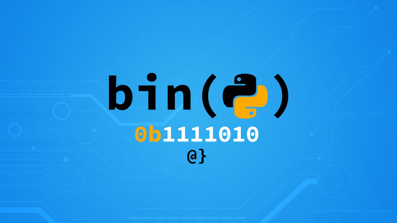 Python bin() Binary Values Handled with Ease αlphαrithms