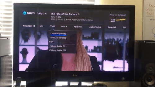 How to Turn Closed Captioning On or Off on DirecTV Now