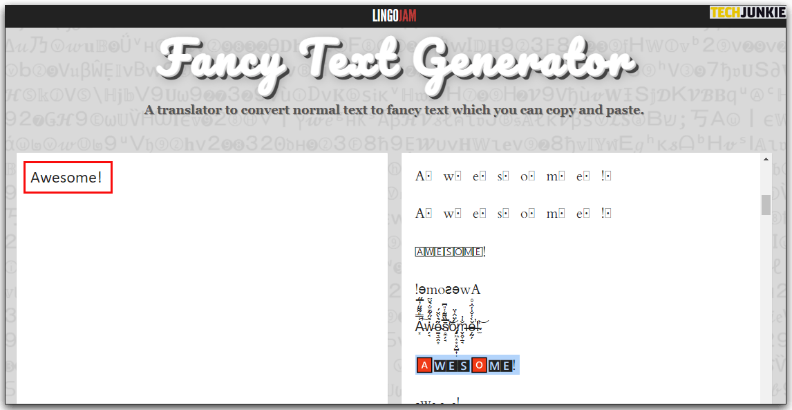 Cool Letters Copy And Paste Lingojam Bios Pics