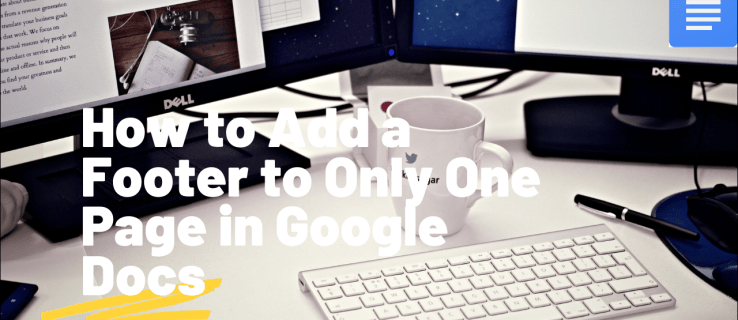 How to Add a Footer to Only One Page in Google Docs