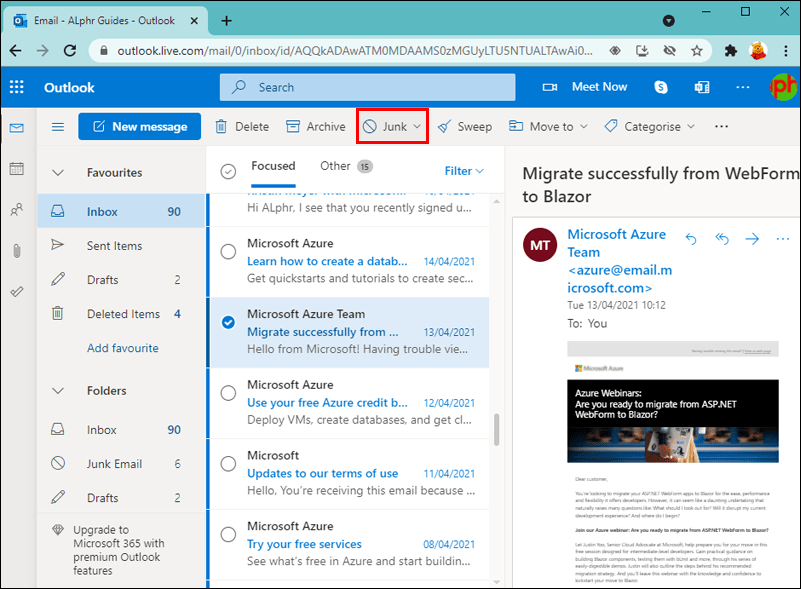 How to Block an Email Address in Outlook