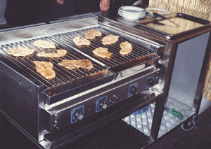 Professionele Grill Op Gas Met Lavastenen - Alpina Belgium