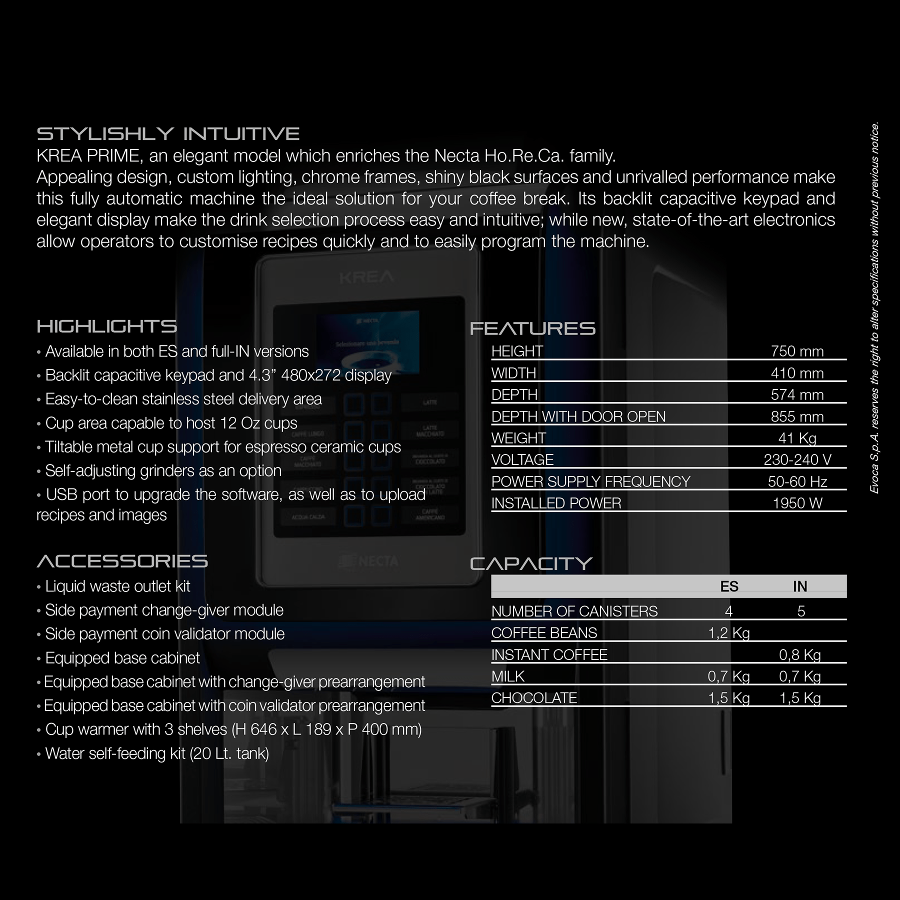 KREA Prime Coffee Machine Al Salam Kitchen ET