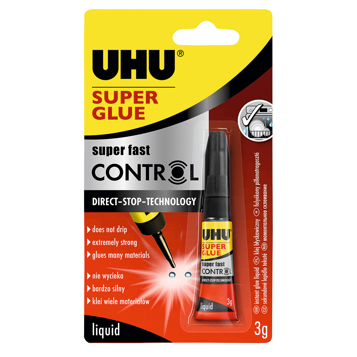 UHU SUPER GLUE 3gm 36015 CONTROL DE GOTEO