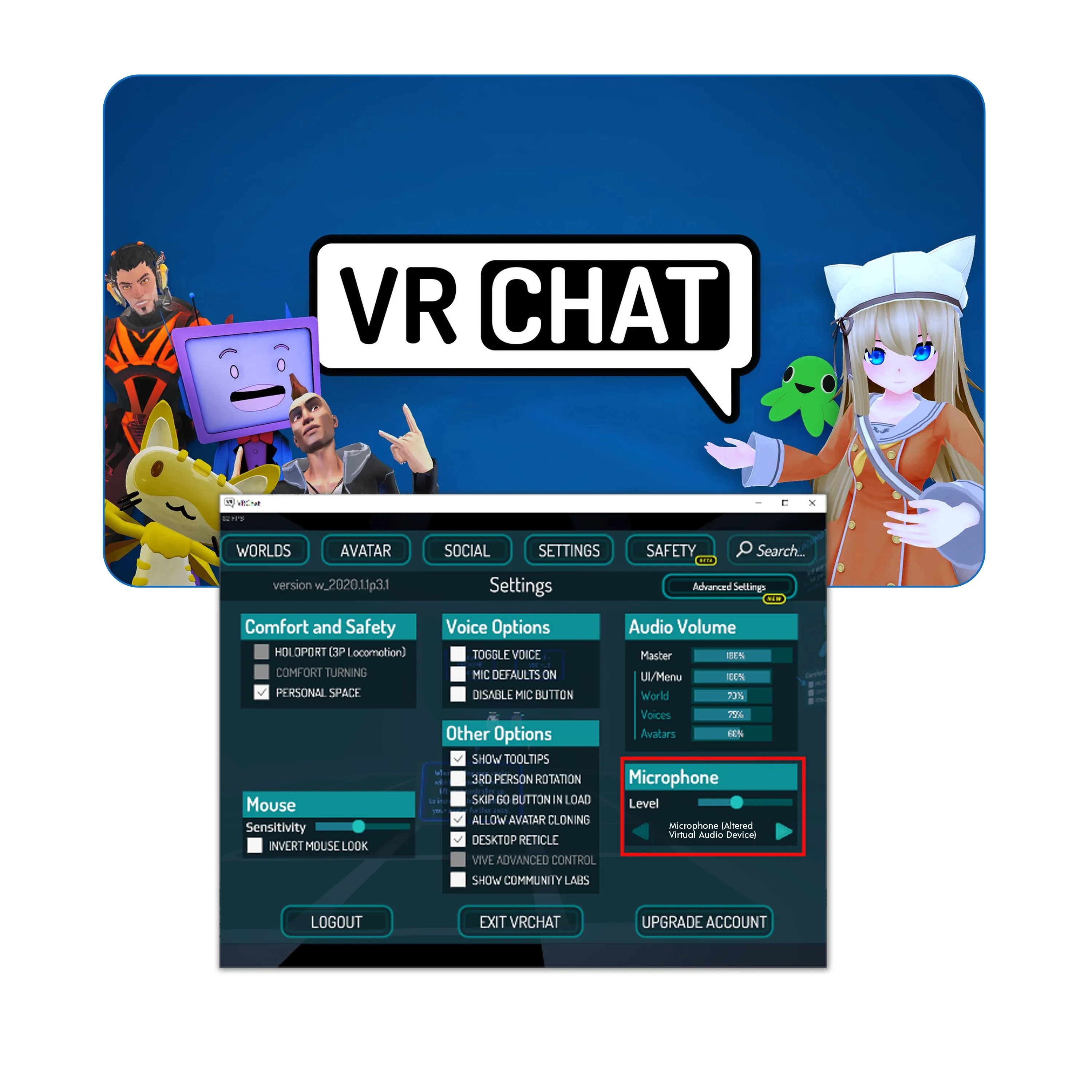 VR Chat with Altered Studio RealTime Altered