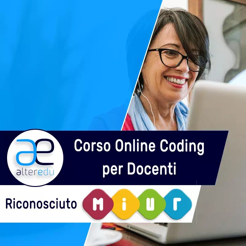 Corso Coding Online Riconosciuto Dal Miur | Punteggio Docenti | Alteredu 800_x_800_webp