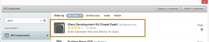 GlassDevelopmentKitXamarinComponent