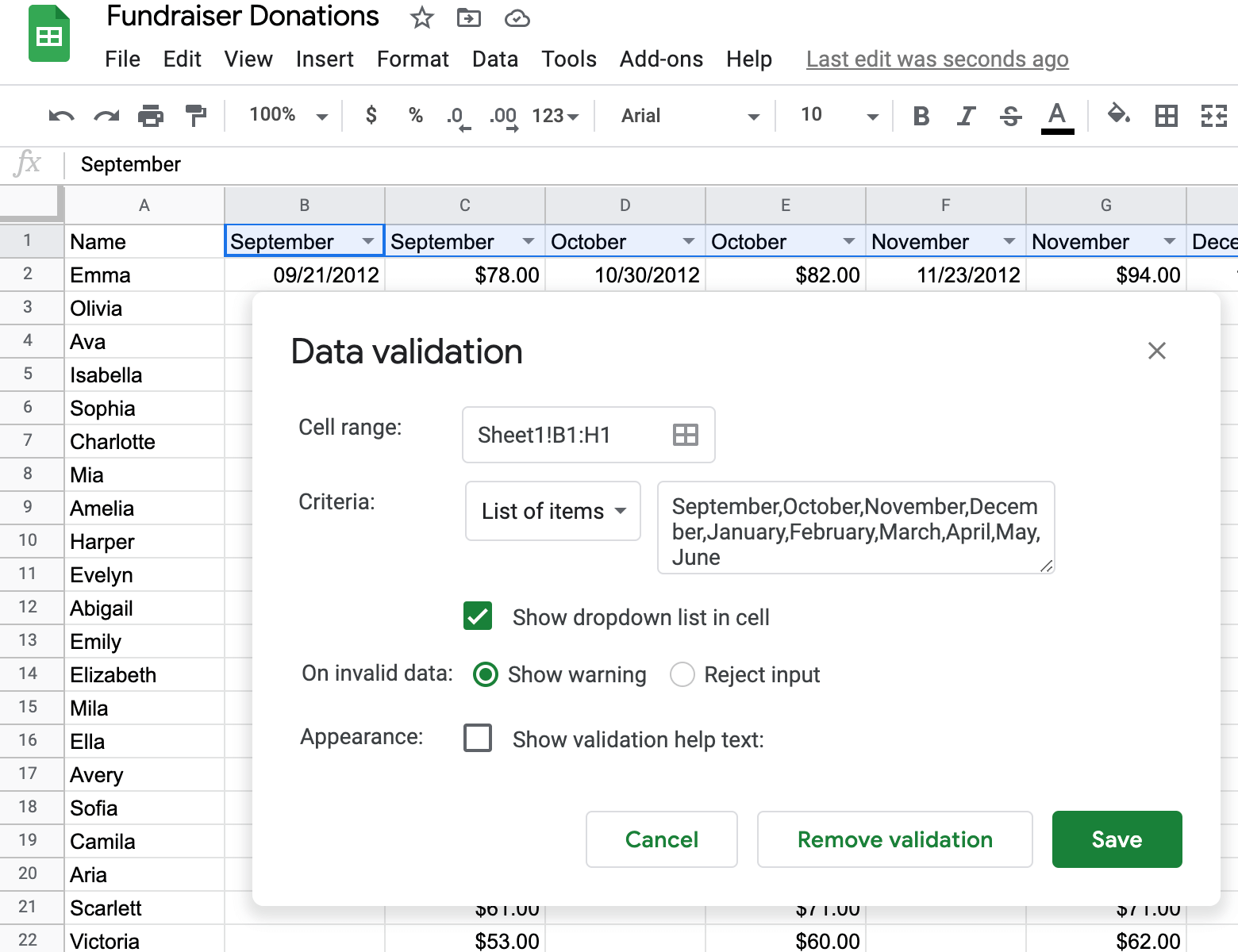 How to Use Google Sheets Data Validation Alteryx