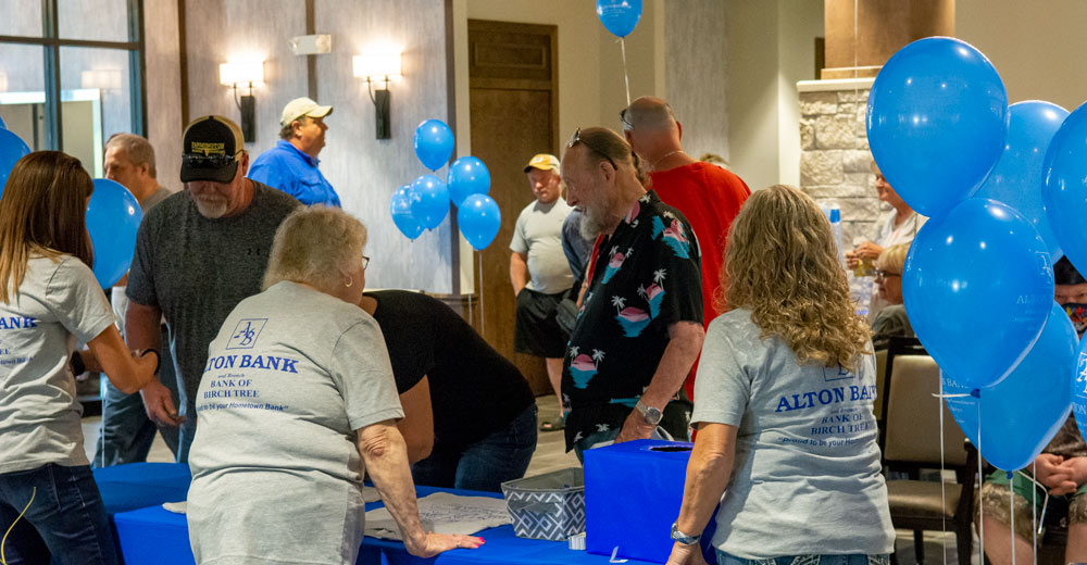 Scores Of People Came To Alton Bank's Grand Opening On August 28th