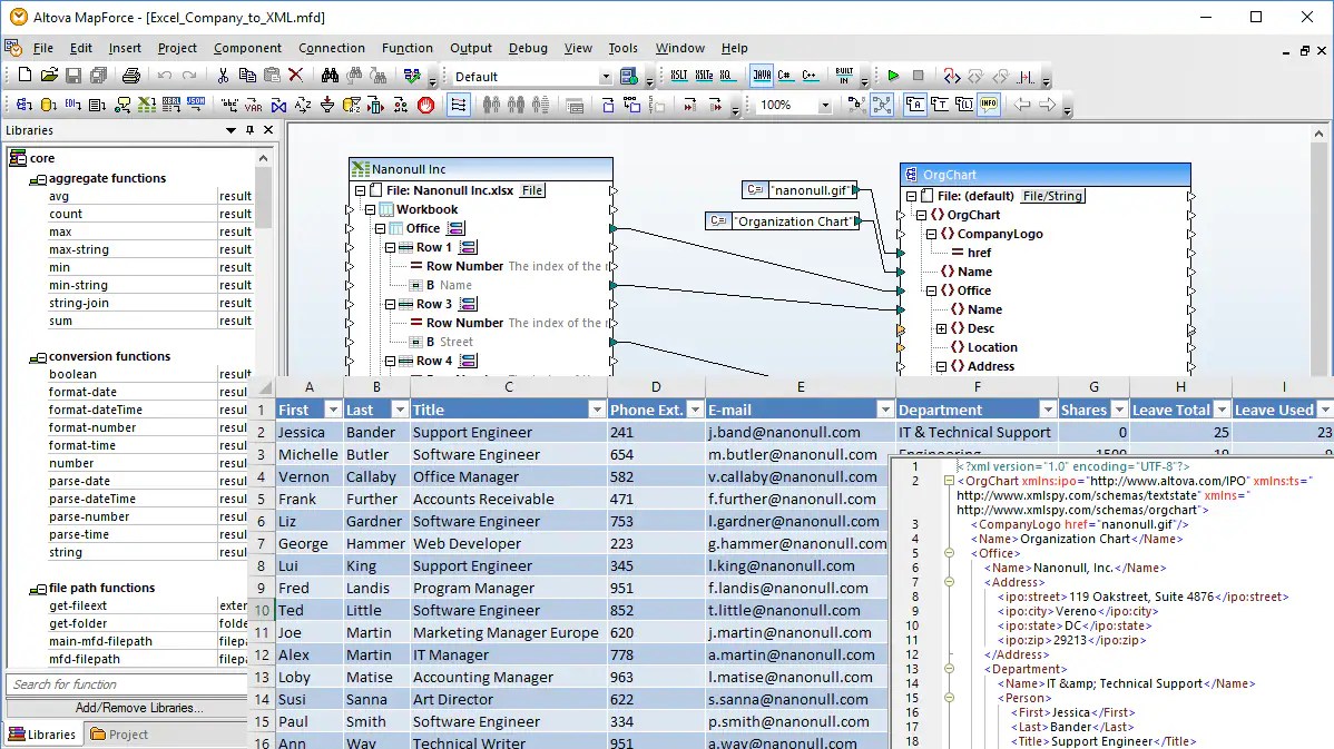 Data Mapping Tools MapForce Altova