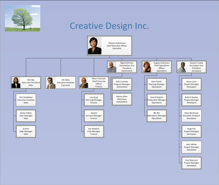 Visio Organization Chart Template